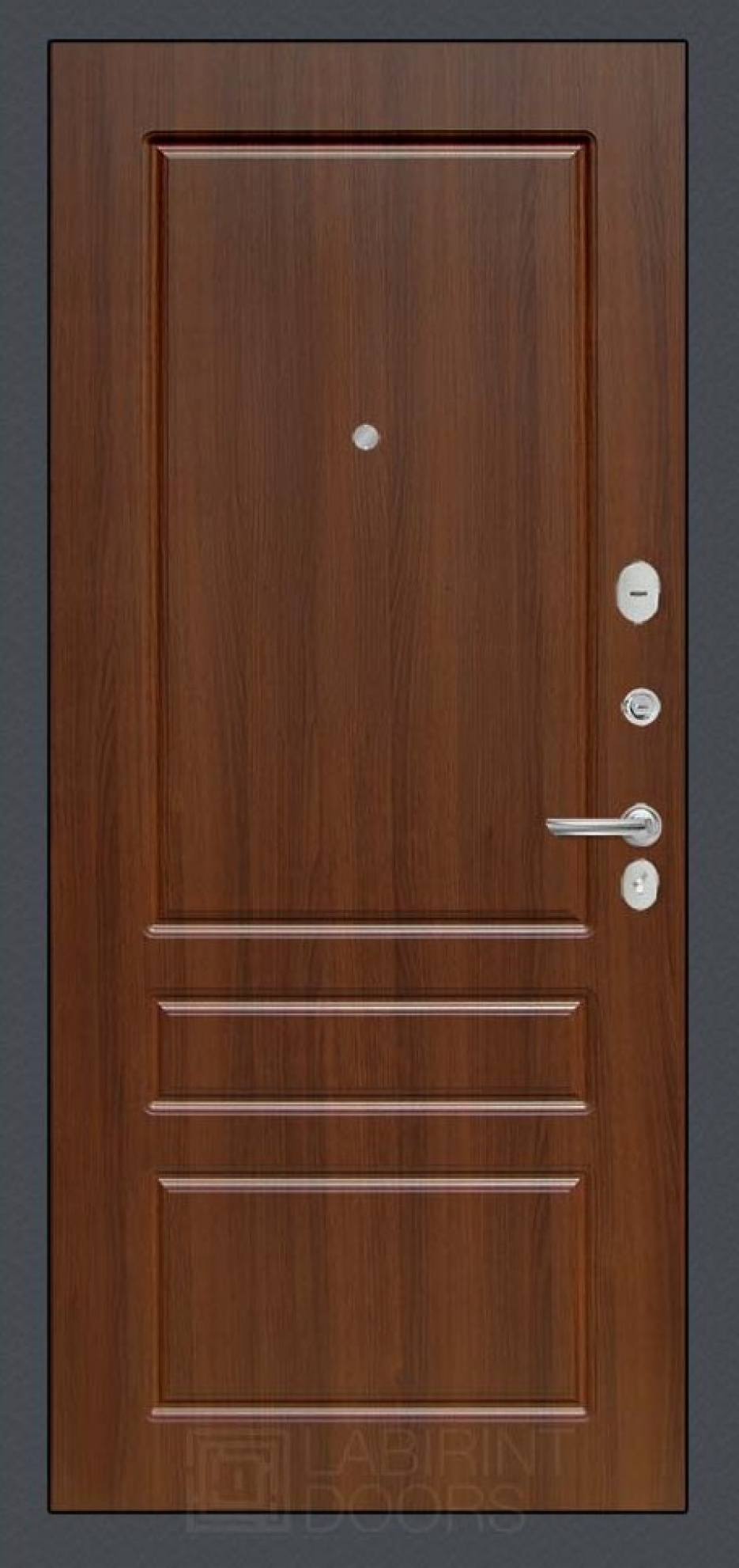 Входная дверь Labirint Loft 03, Цвет "Орех бренди"